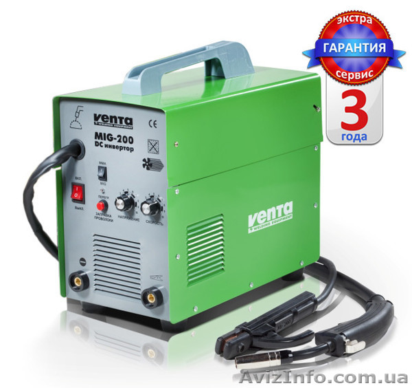 Продам сварочный инверторный полуавтомат Venta MIG-200– 1785 грн. - <ro>Изображение</ro><ru>Изображение</ru> #1, <ru>Объявление</ru> #991465