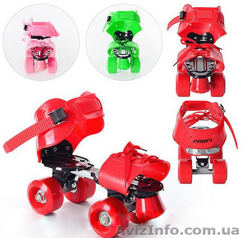 Роликовые коньки раздвижные 4-колесные Profi Roller для мальчиков и девочек - <ro>Изображение</ro><ru>Изображение</ru> #1, <ru>Объявление</ru> #1252750