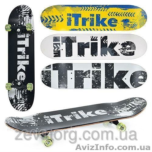 Скейт Itrike спортивный полупрофессиональный (скейтборд) - <ro>Изображение</ro><ru>Изображение</ru> #1, <ru>Объявление</ru> #1416009