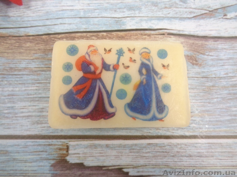 Мыло с картинкой «Дед Мороз и Снегурочка» - <ro>Изображение</ro><ru>Изображение</ru> #1, <ru>Объявление</ru> #1636889