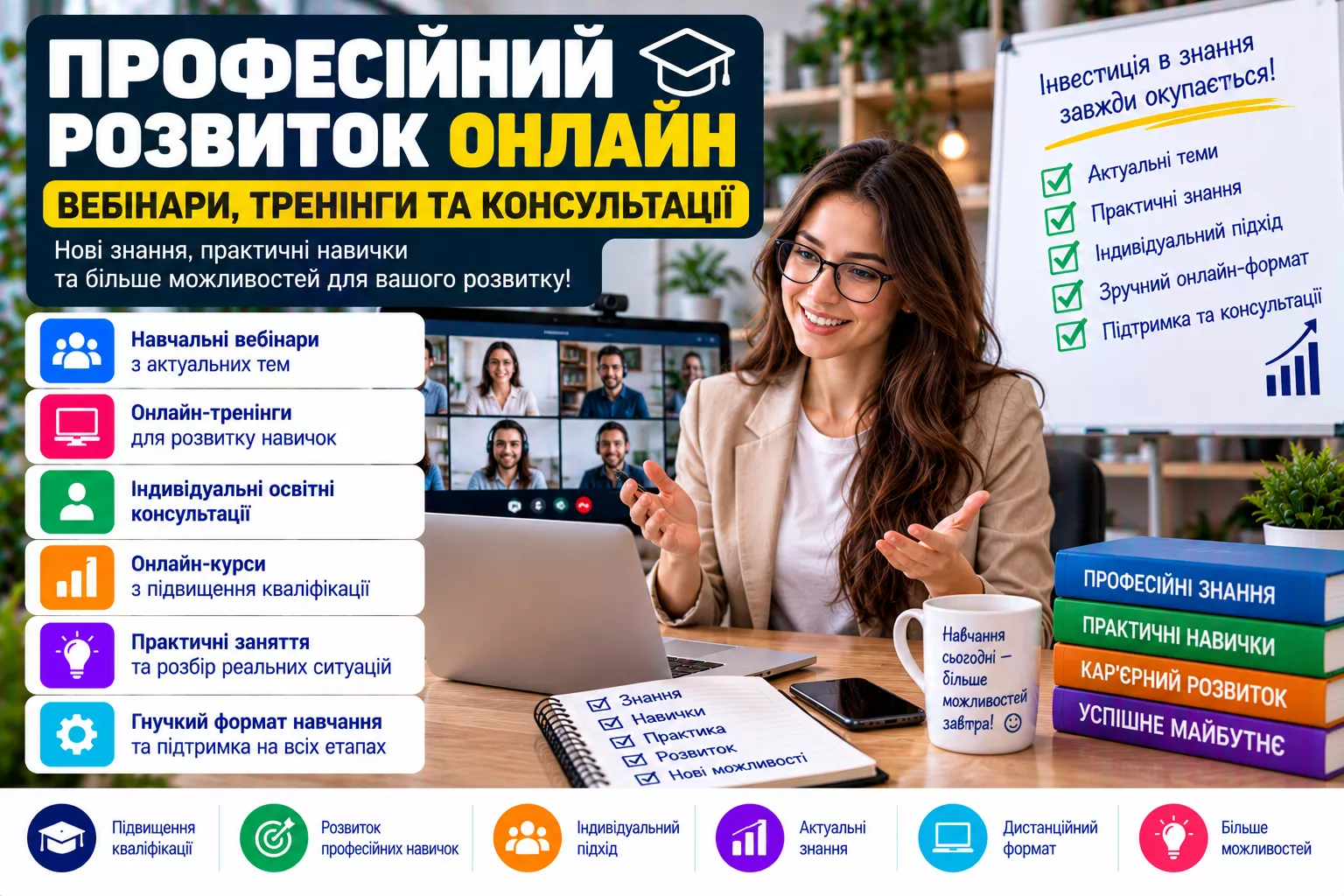 Професійний розвиток онлайн — вебінари, тренінги та консультації - <ro>Изображение</ro><ru>Изображение</ru> #1, <ru>Объявление</ru> #1754886