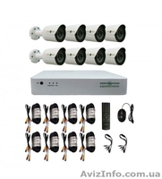 Комплект Видеонаблюдения Green Vision GV-K-G03/08 720Р - <ro>Изображение</ro><ru>Изображение</ru> #1, <ru>Объявление</ru> #1584191