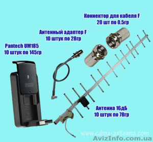 3G пакет: Антенна СДМА, 3G модем, адаптер, кабель для CDMA Украина - <ro>Изображение</ro><ru>Изображение</ru> #4, <ru>Объявление</ru> #458748