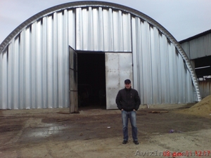 Строим  ангары бескаркасные и кровли по цене от 500грн.м2