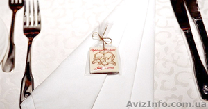 Весільні запрошення та подарунки для гостей з шоколаду