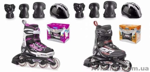 Набор детских роликов с защитой и шлемом Rollerblade Spitfire Cube