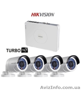 Комплект Turbo HD Видеонаблюдения Hikvision DS-J142I/7104HGHI-E1 - <ro>Изображение</ro><ru>Изображение</ru> #1, <ru>Объявление</ru> #1584186