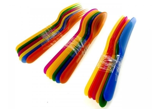 R3-110122,  Столовые приборы для пикника набор,  разноцветный-разноцветный