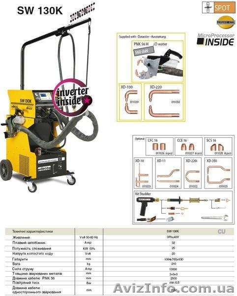 SW 60 .Споттер для рихтовки кузовов с пневмо клещами или без.Расходники захваты - <ro>Изображение</ro><ru>Изображение</ru> #6, <ru>Объявление</ru> #393053