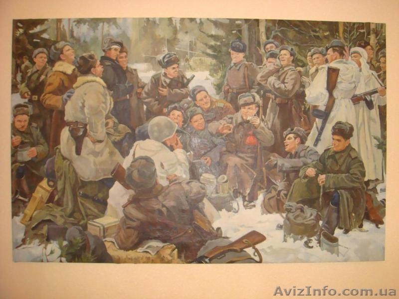 Копія картини Ю.Непринцева"Отдых после боя". - <ro>Изображение</ro><ru>Изображение</ru> #1, <ru>Объявление</ru> #719782