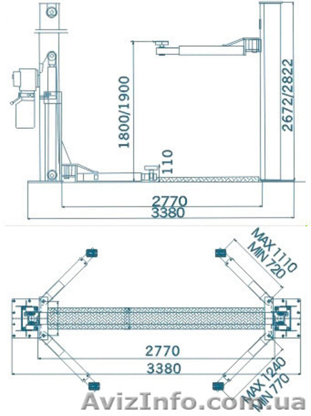 Продам Двухстоечный подъемник автомобильный QJY B4000 - <ro>Изображение</ro><ru>Изображение</ru> #2, <ru>Объявление</ru> #991439
