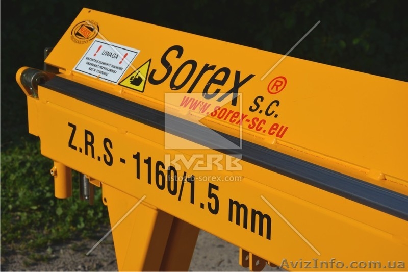 Гибочный станок для тонколистового металла Sorex ZRS 1160 - <ro>Изображение</ro><ru>Изображение</ru> #4, <ru>Объявление</ru> #1340957