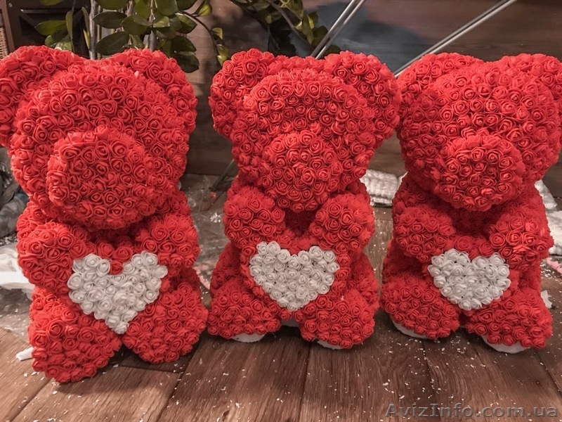  Купить,продам   мишку   из 3D роз (TEDDY BEAR) в Ивано-Франковске - <ro>Изображение</ro><ru>Изображение</ru> #1, <ru>Объявление</ru> #1641509