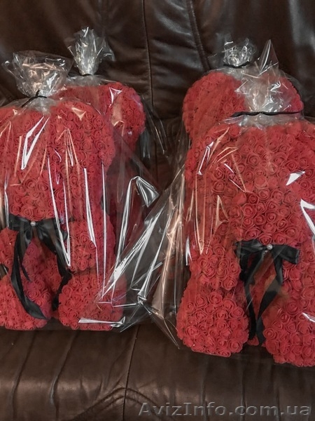  Купить,продам   мишку   из 3D роз (TEDDY BEAR) в Ивано-Франковске - <ro>Изображение</ro><ru>Изображение</ru> #2, <ru>Объявление</ru> #1641509
