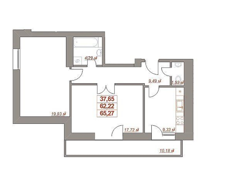 Квартири в Івано Франківську від забудовника ЖК-Ювілейний - <ro>Изображение</ro><ru>Изображение</ru> #2, <ru>Объявление</ru> #1645552