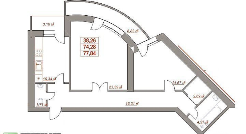 Квартири в Івано Франківську від забудовника ЖК-Ювілейний - <ro>Изображение</ro><ru>Изображение</ru> #4, <ru>Объявление</ru> #1645552